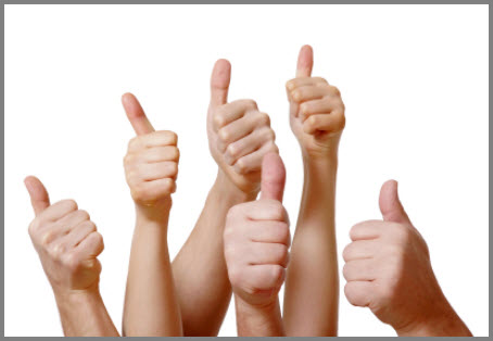 All thumbs are up, we are ready to go!
