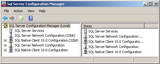SQL Server Configuration Manager for Kronos