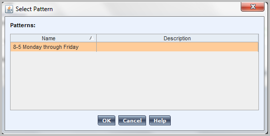 Insert pattern in Kronos WorkForce scheduler